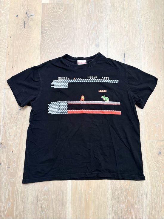 Nintendo Other - Nintendo Black Super Mario Retro Pixel Tee